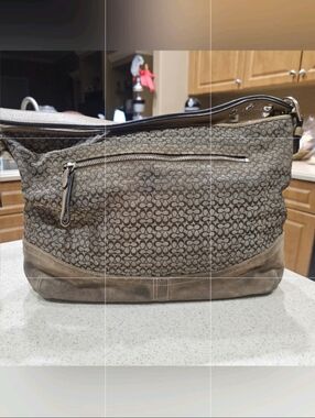 COACH LOGO HANDBAG, VINTAGE COACH PURSE, Suade Coach Bag